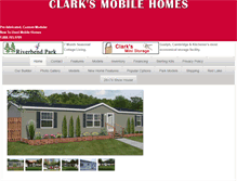 Tablet Screenshot of clarksmobilehomes.com